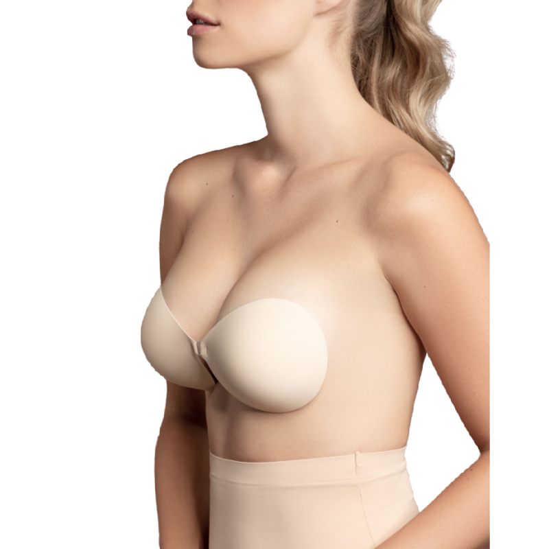 BYE-BRA - INVISIBLE BEIGE BRA CUP D