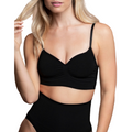 BYE-BRA - MEDIUM CONTROL SEAMLESS BLACK BRA SIZE XXL