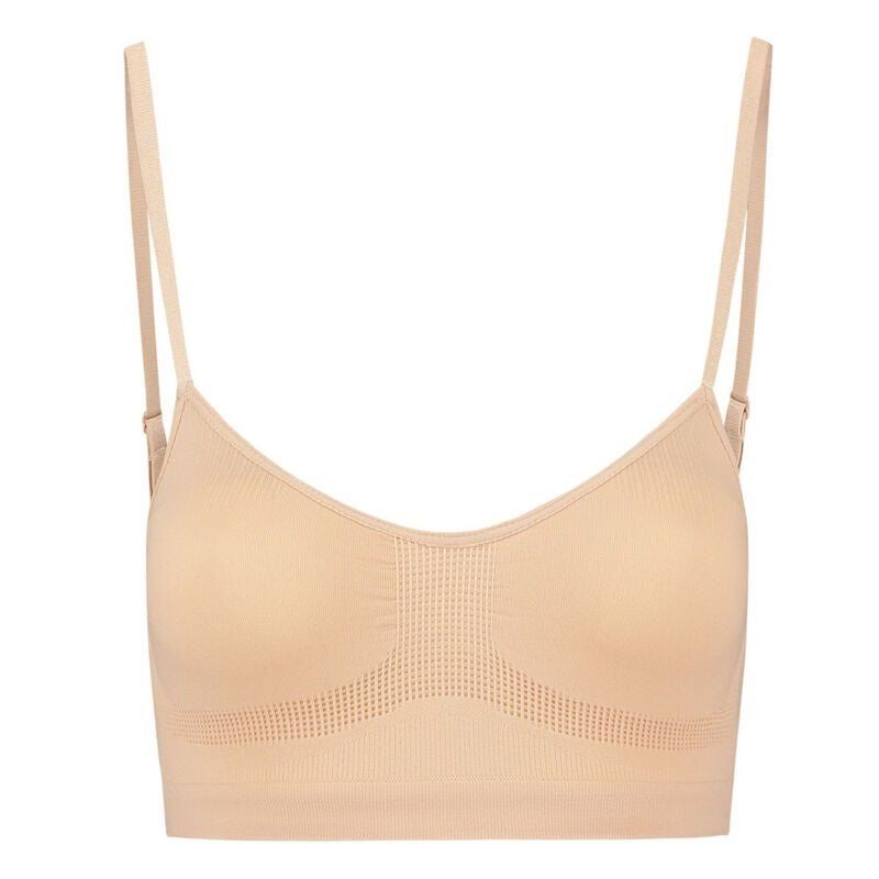 BYE-BRA - MEDIUM CONTROL SEAMLESS BRA BEIGE SIZE S