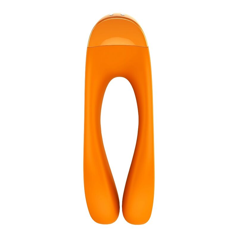 SATISFYER - FINGER VIBRATOR CANDY CANE ORANGE