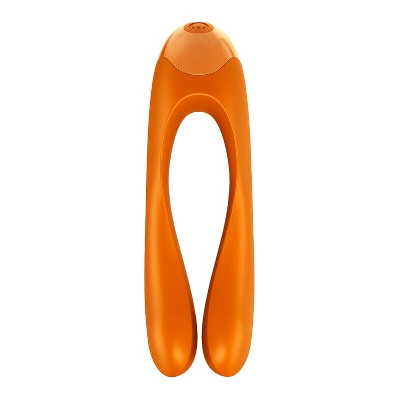 SATISFYER - FINGER VIBRATOR CANDY CANE ORANGE