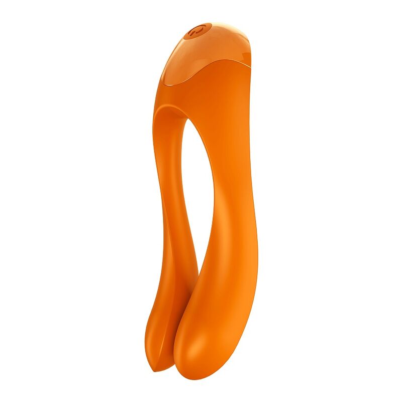 SATISFYER - FINGER VIBRATOR CANDY CANE ORANGE