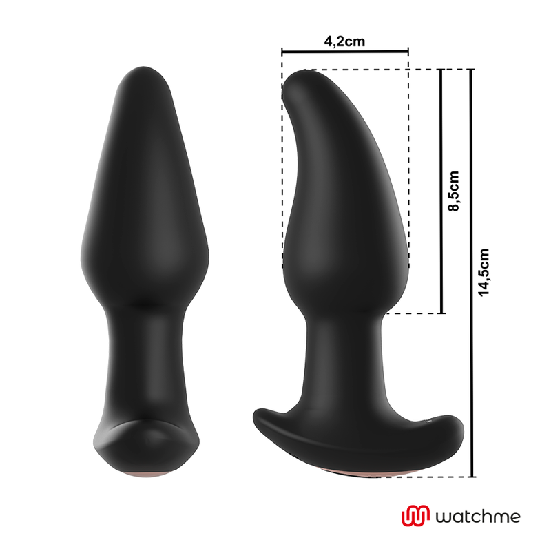 ANBIGUO - WATCHME ANAL PLUG REMOTE CONTROL VIBRATOR WITH AMADEUS BEAD ROTATION