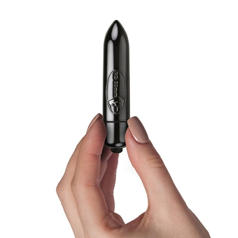 ROCKS-OFF - RO-80MM VIBRATING EGG MIDNIGHT METAL