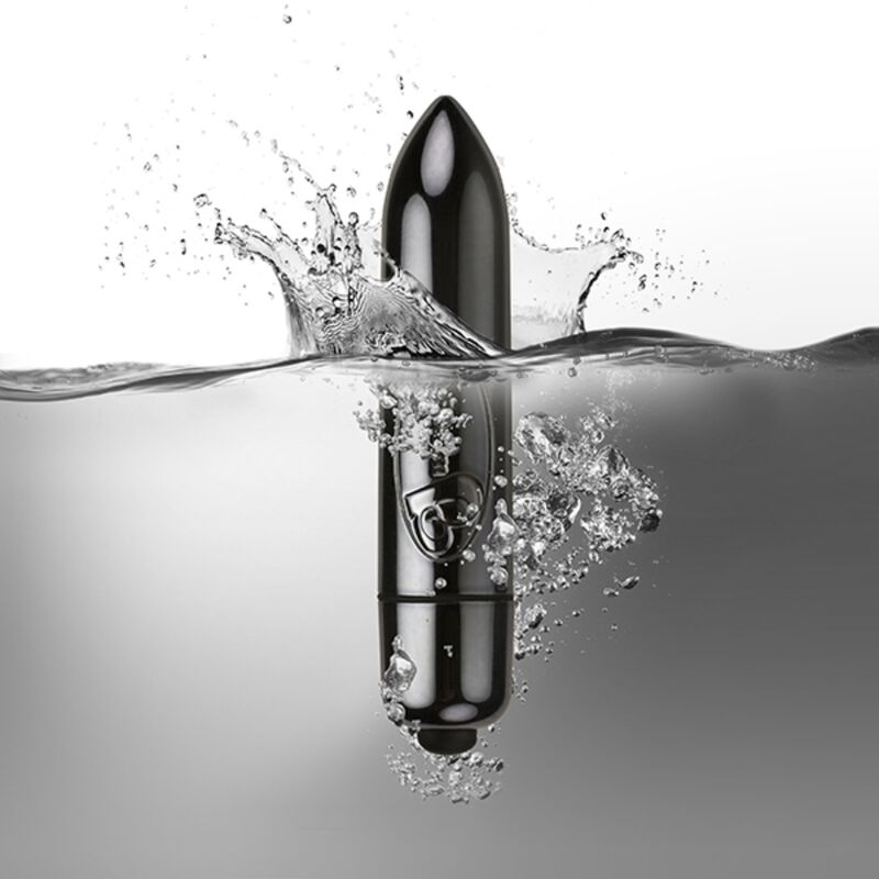 ROCKS-OFF - RO-80MM VIBRATING EGG MIDNIGHT METAL
