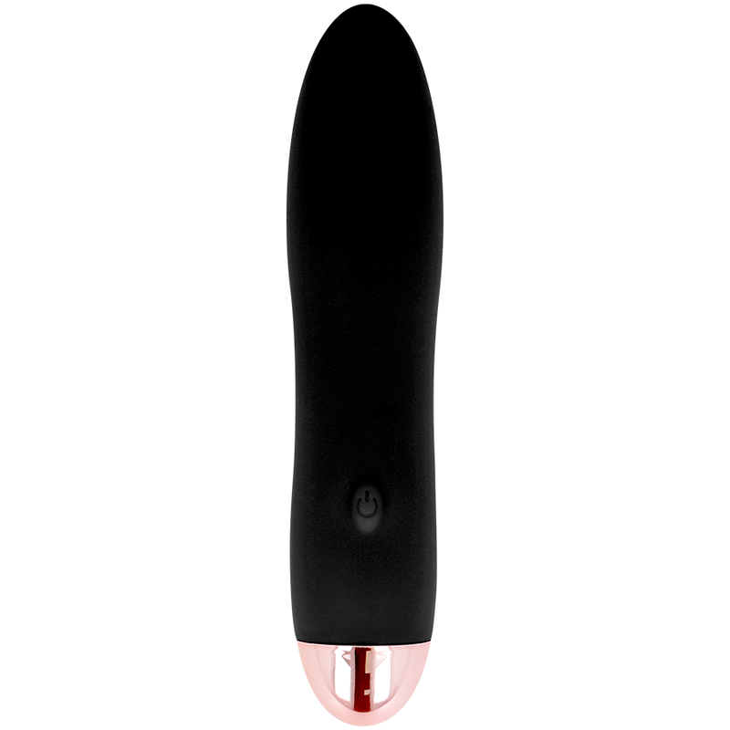 DOLCE VITA - FOUR-IN-ONE BLACK RECHARGEABLE VIBRATOR 7 SPEEDS