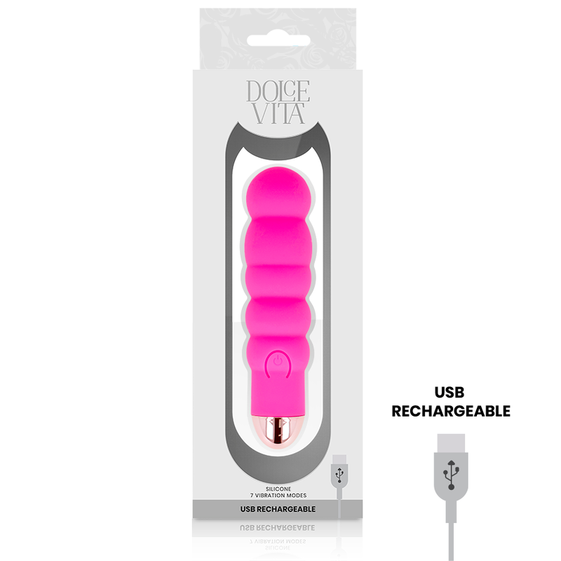 DOLCE VITA - RECHARGEABLE VIBRATOR SIX ROSE 7 SPEEDS