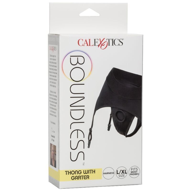 CALEXOTICS - BOUNDLESS STRING WITH GARTER S/M
