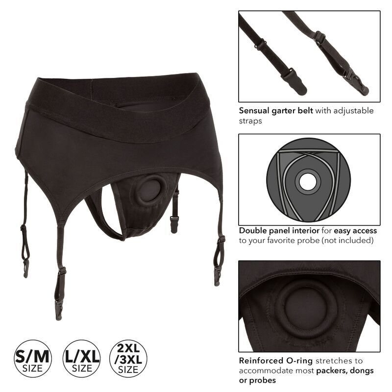 CALEXOTICS - BOUNDLESS STRING WITH GARTER S/M