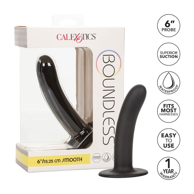 CALEXOTICS - BOUNDLESS DILDO 15.25 CM HARNESS-COMPATIBLE SMOOTH