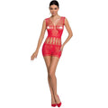 PASSION - FEMME BS090 BODYSTOCKING RED ONE SIZE