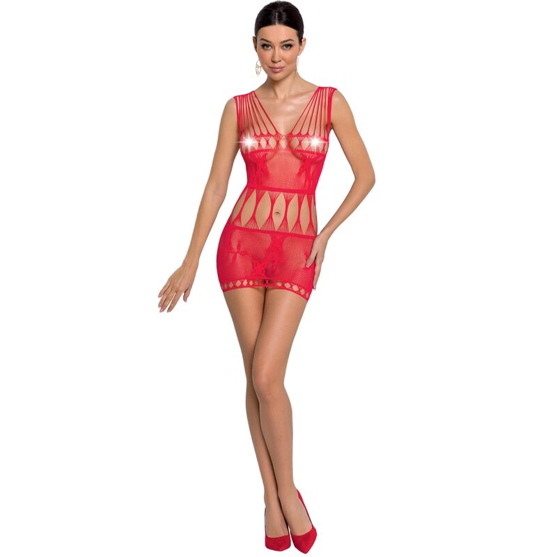 PASSION - FEMME BS090 BODYSTOCKING RED ONE SIZE