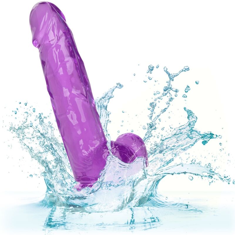 CALEXOTICS - QUEEN DILDO PURPLE 6 IN