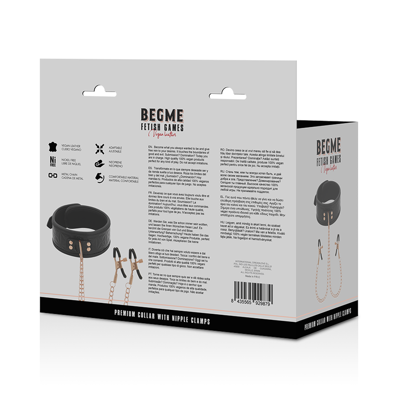 BEGME - BLACK EDITION BEGME BLACK EDITION COLLAR WITH METAL CLIPS