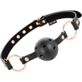 BEGME - BLACK EDITION VEGAN LEATHER BALL GAG