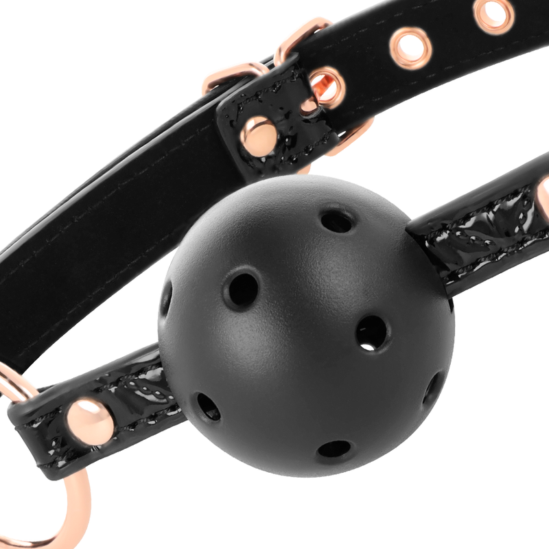 BEGME - BLACK EDITION VEGAN LEATHER BALL GAG