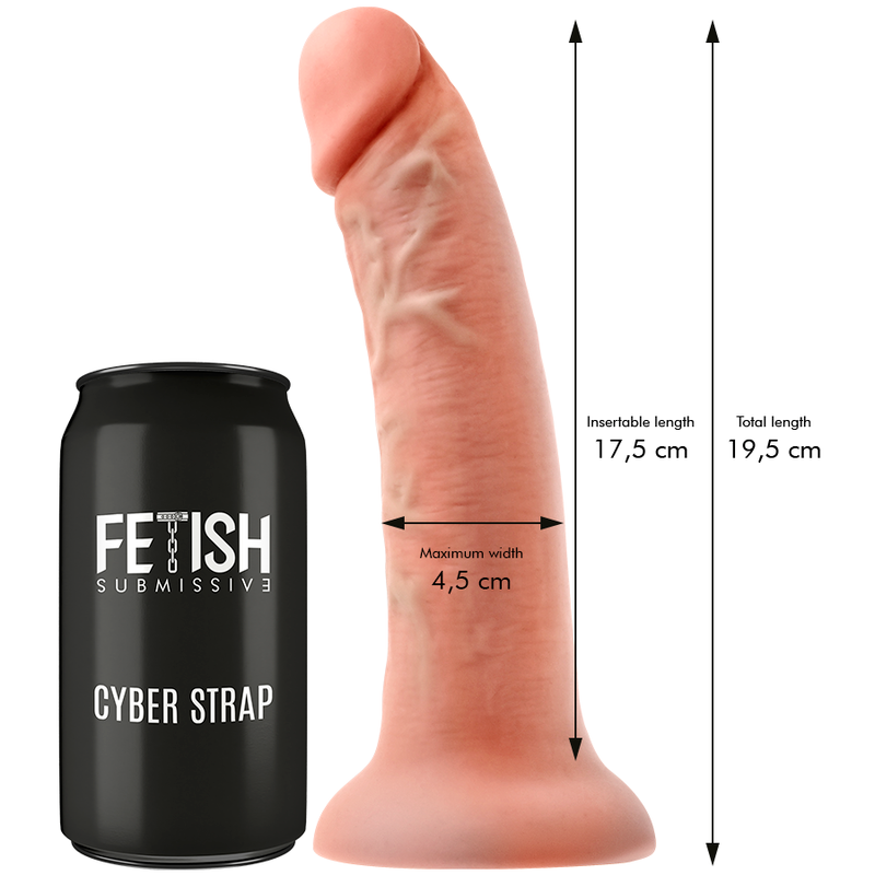 FETISH SUBMISSIVE CYBER STRAP - HARNESS WITH REMOTE-CONTROLLED DILDO WATCHME M TECHNOLOGY