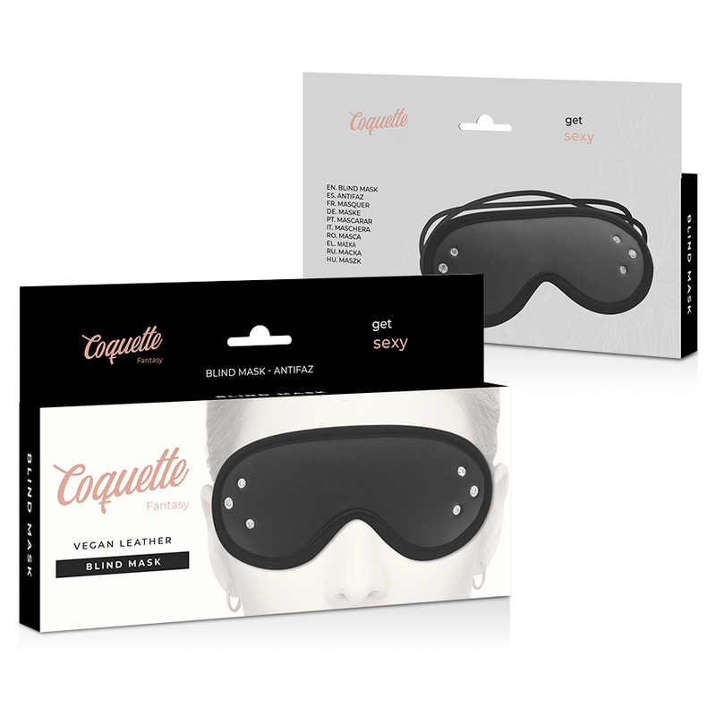 COQUETTE CHIC DESIRE - VEGAN LEATHER FANTASY MASK WITH NEOPRENE LINING