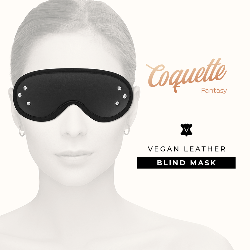 COQUETTE CHIC DESIRE - VEGAN LEATHER FANTASY MASK WITH NEOPRENE LINING