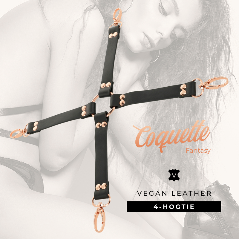COQUETTE CHIC DESIRE - FAUX LEATHER FANCY PIG BOW TIE