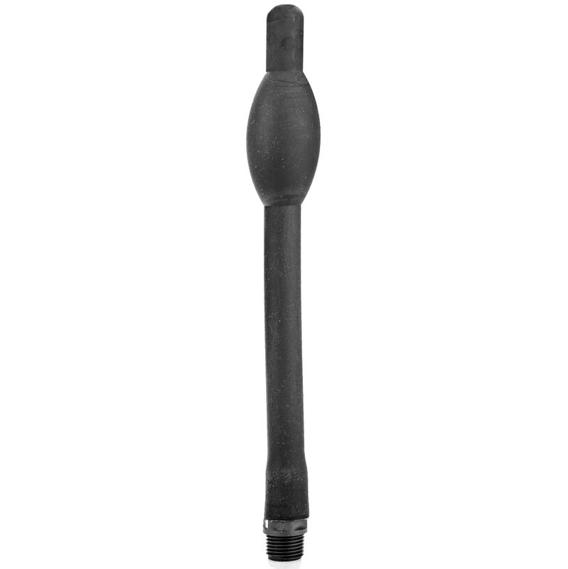 ALL BLACK - RETRACTABLE SILICONE ANAL DOUCHE 27 CM