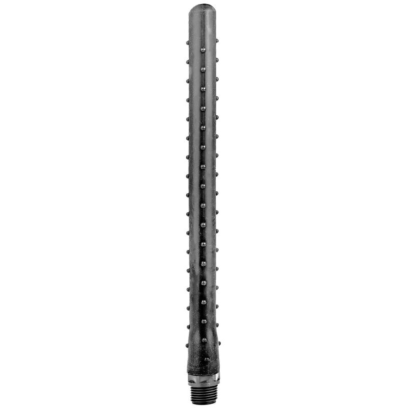 ALL BLACK - 27 CM WRINKLED ANAL SILICONE DOUCHE