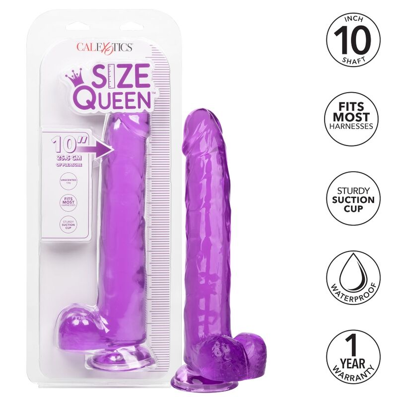 CALEXOTICS - QUEEN DILDO PURPLE 25.5 CM