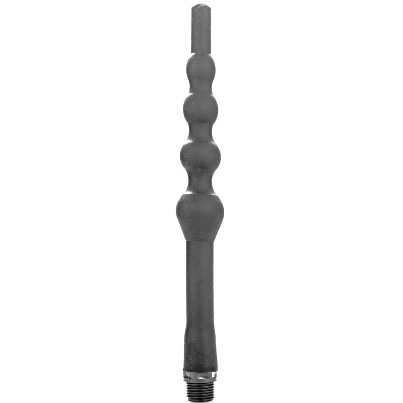 ALL BLACK - SILICONE BEAD ANAL DOUCHE 27 CM