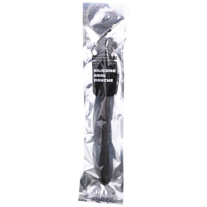 ALL BLACK - SILICONE BEAD ANAL DOUCHE 27 CM
