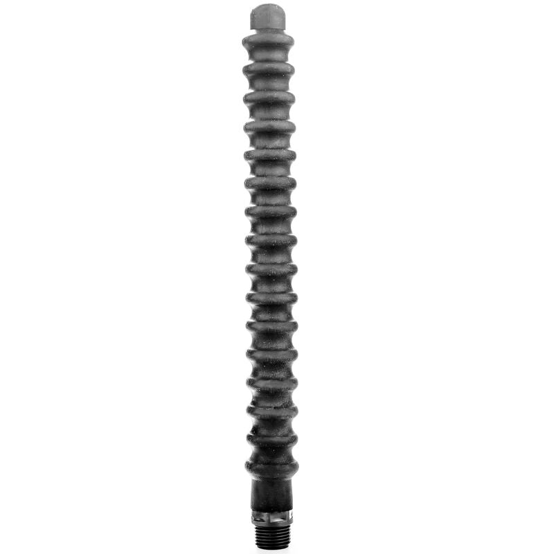 ALL BLACK - MEGA RIPPLE SILICONE ANAL DOUCHE 28.5 CM