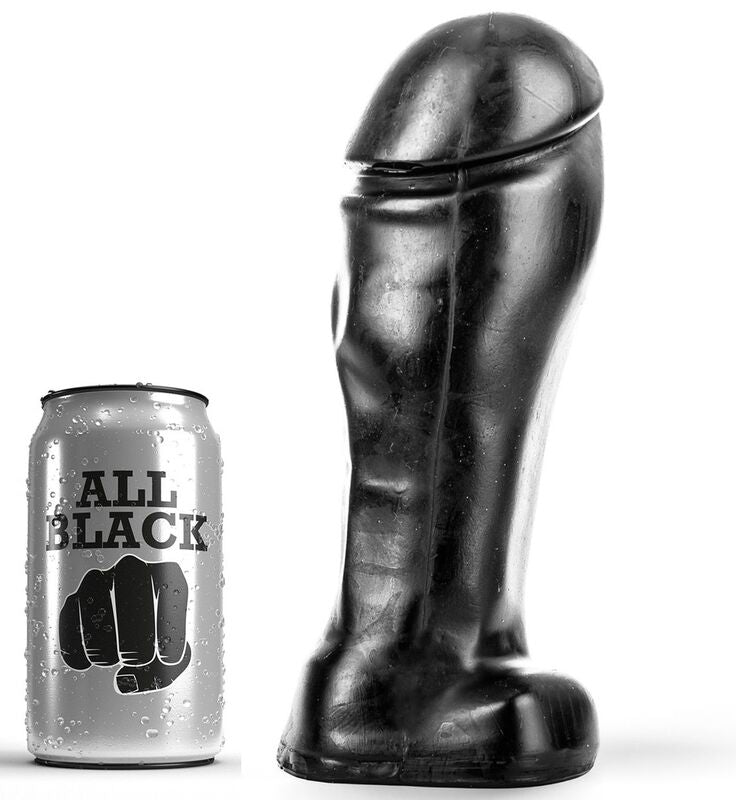 ALL BLACK - 22 CM WIDE-TIP DILDO