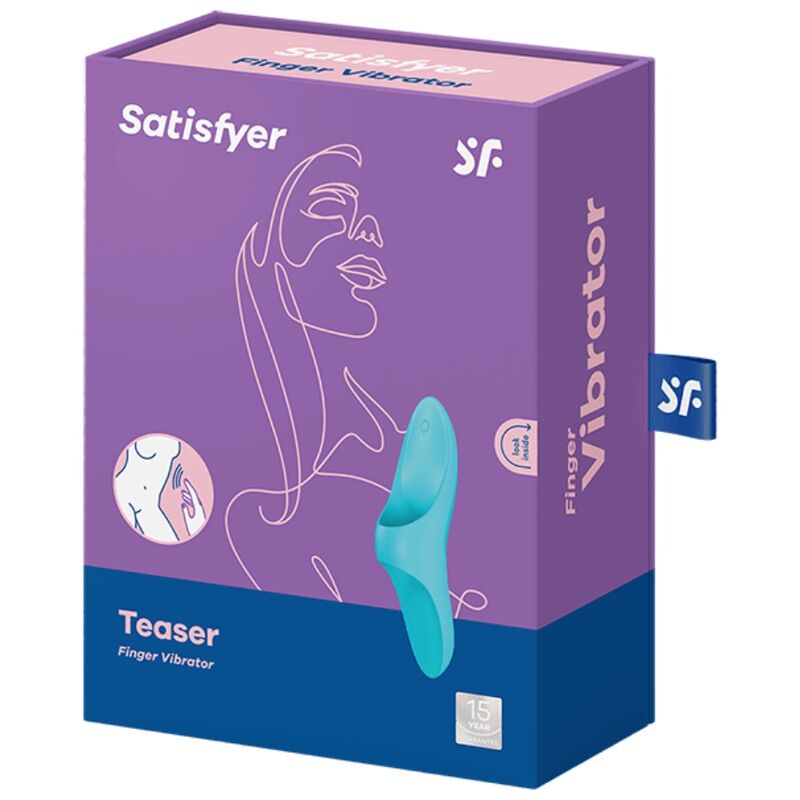 SATISFYER - FINGER VIBRATOR TEASER BLUE LIGHT