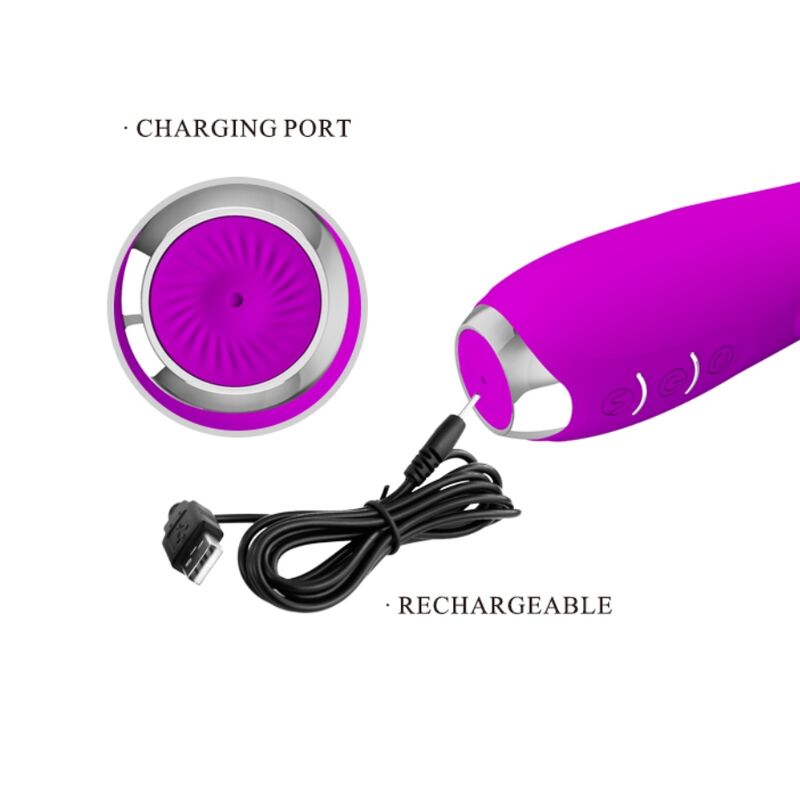 PRETTY LOVE - RECHARGEABLE ROTATING MOLLY VIBRATOR
