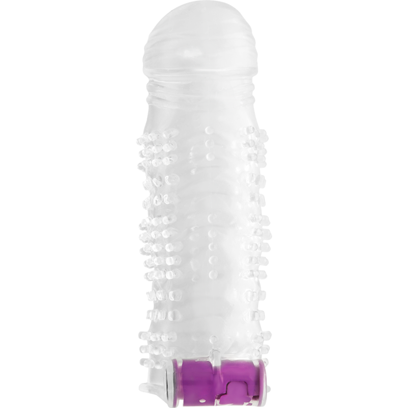 OHMAMA - TEXTURED PENIS SHEATH WITH VIBRATING BALL