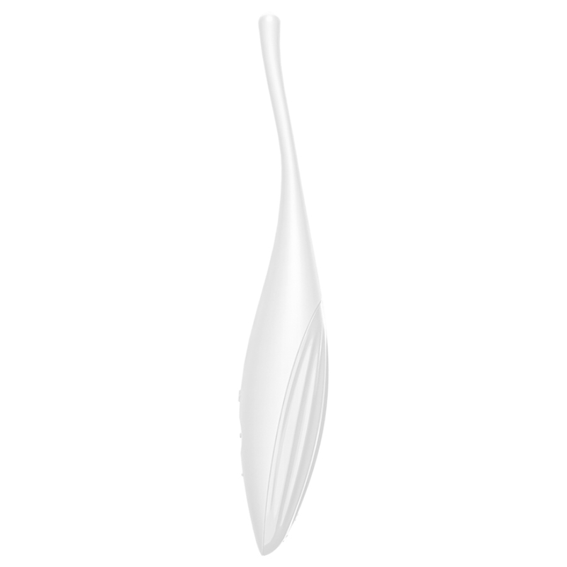 SATISFYER - TWIRLING JOY WHITE CLITORAL TIP VIBRATOR