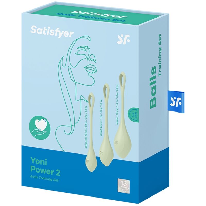 SATISFYER - YONI POWER TRAINING SET 2 GREEN