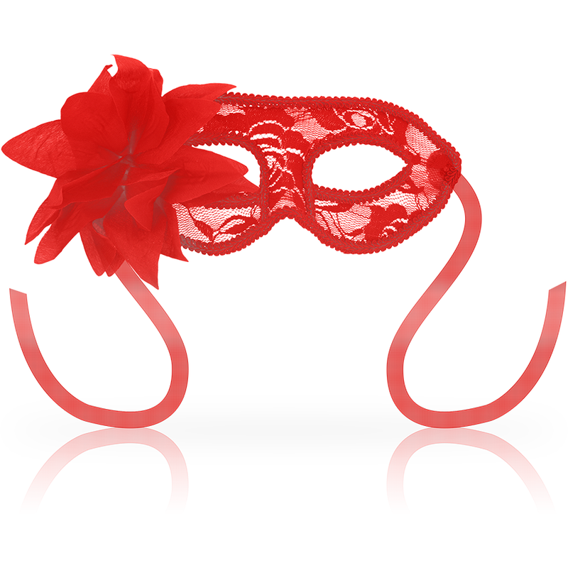 OHMAMA - LACE AND RED FLOWER MASKS