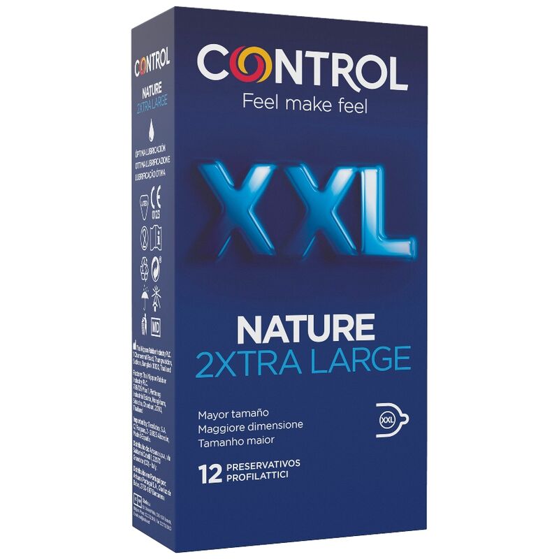 CONTROL - NATURE 2XTRA LARGE XXL CONDOMS - 12 COUNT