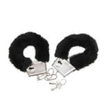 DIABLO PICANTE - BLACK FUR HANDCUFFS OF PLEASURE