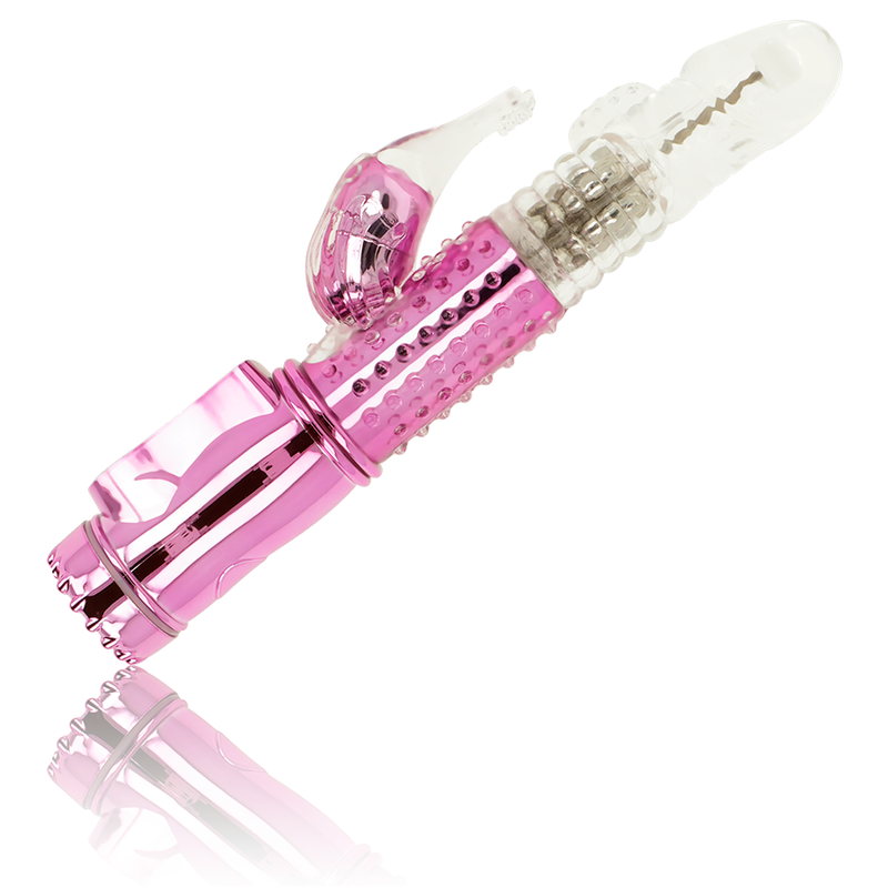OHMAMA - VIBRATOR WITH ROTATION FUNCTION AND CLITORAL STIMULATOR