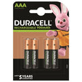 DURACELL - RECHARGEABLE BATTERY HR03 AAA 900mAh 4 COUNT