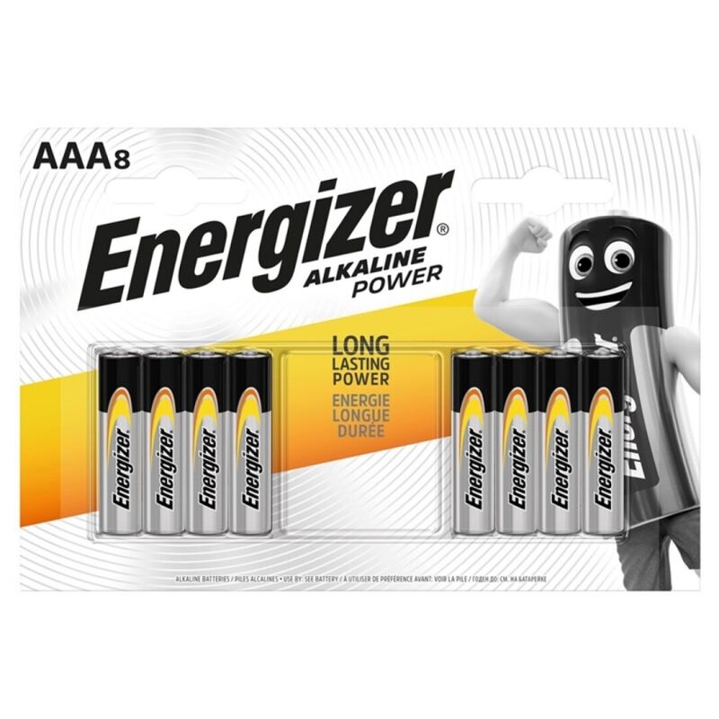 ENERGIZER - ALKALINE POWER AAA LR03 BATTERY 8 COUNT