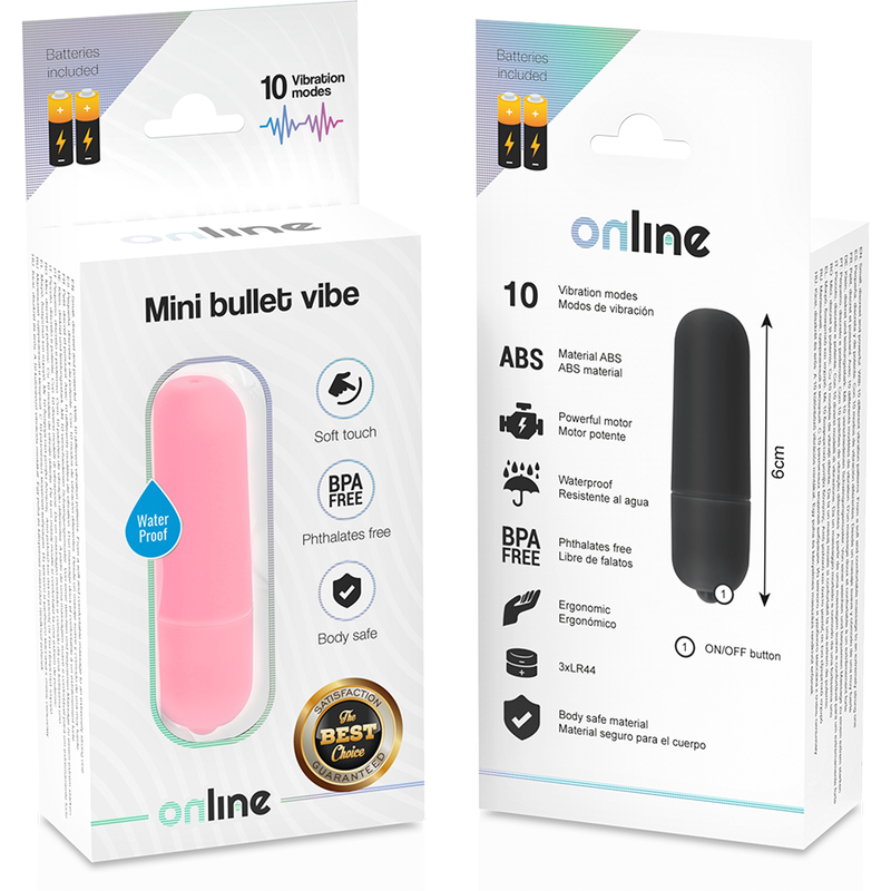 ONLINE - MINI VIBRATING BULLET PINK