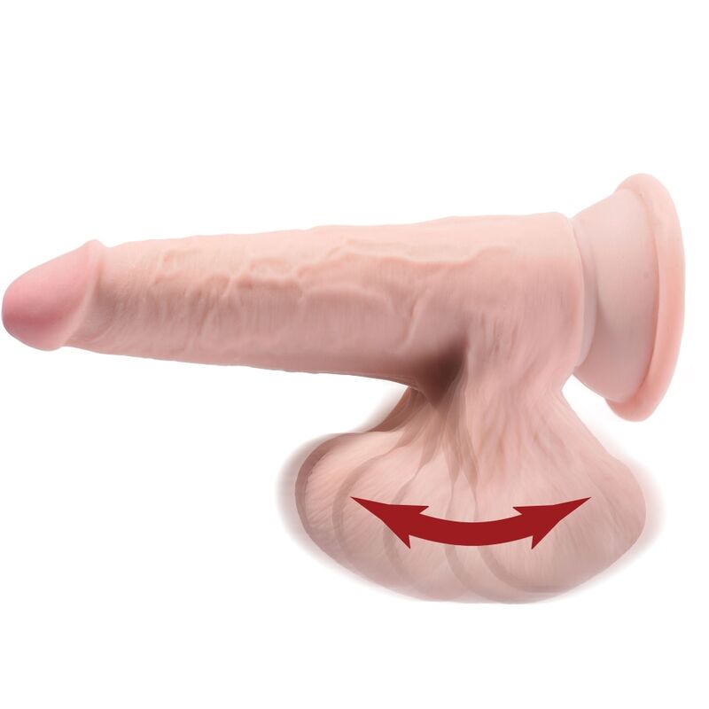 KING COCK - DILDO BALLS 3D PLUS 15.2 CM LIGHT SKIN
