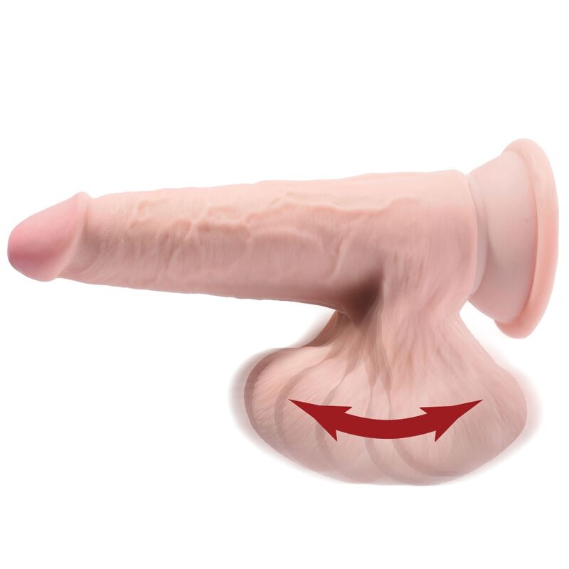 KING COCK - PLUS BALLS DILDO 3D 12.7 CM