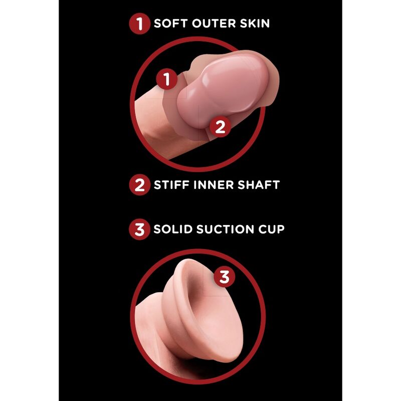 KING COCK - PLUS BALLS DILDO 3D 12.7 CM