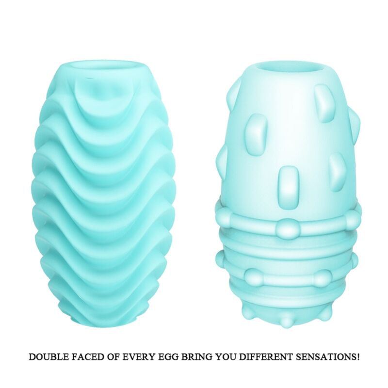 PRETTY LOVE - TURQUOISE DOUBLE-SIDED MASTURBATION EGG