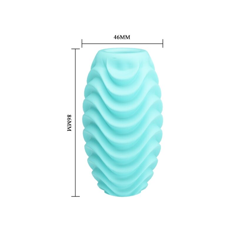 PRETTY LOVE - TURQUOISE DOUBLE-SIDED MASTURBATION EGG