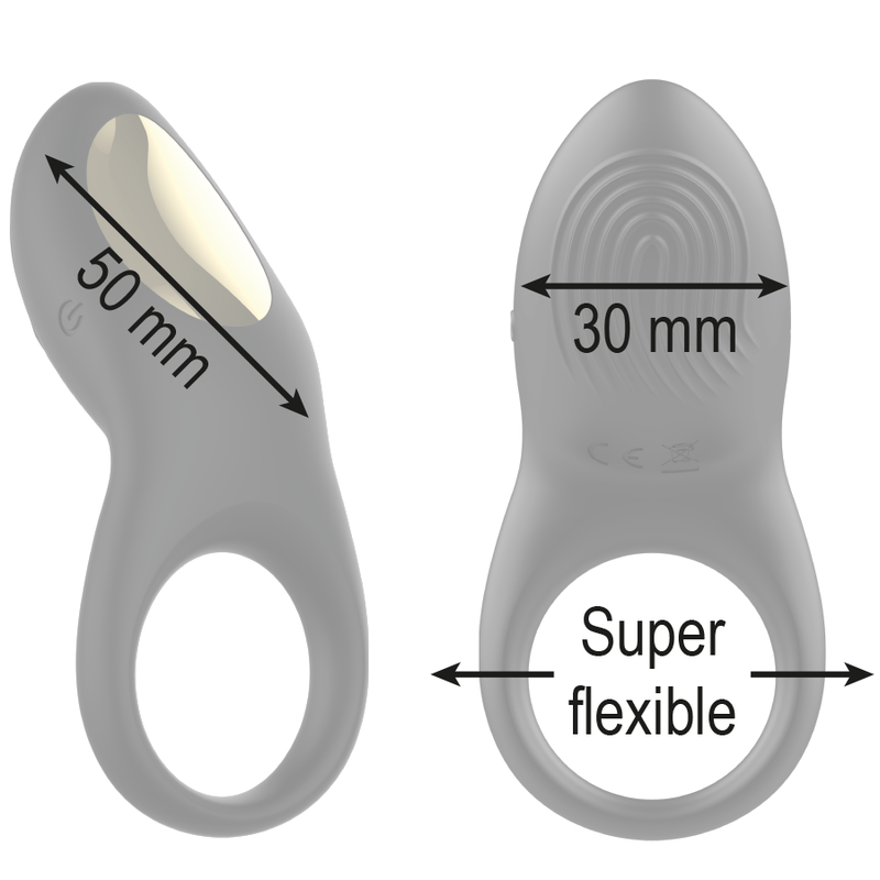 IBIZA - VIBRATING REMOTE CONTROL RING FULL CONTACT