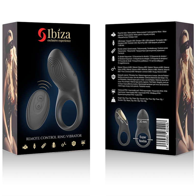 IBIZA - VIBRATING REMOTE CONTROL RING FULL CONTACT